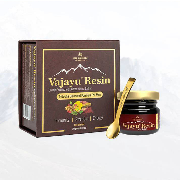 Vajayu® Pure Shilajit Resin for Men With Saffron for Extra Energy, Strength & Improved Stamina-20gm Pack