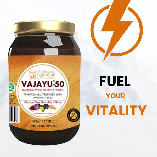 Vajayu ® 50 + Shilajit Combo Pack | Boost Men's Wellbeing | Improve Strength & Vitality