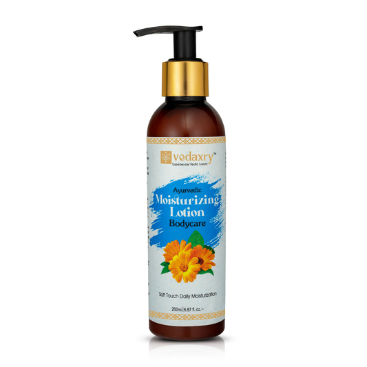 Vedaxry Ayurvedic Body Moisturizing Lotion for Soft & Hydrated Skin | Enriched With Olive Esters & Murumuru Butter-200ml