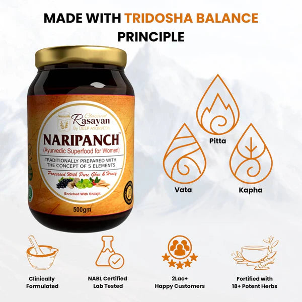 NariPanch Ayurvedic Superfood + Naripanch Shilajit | Combo Pack