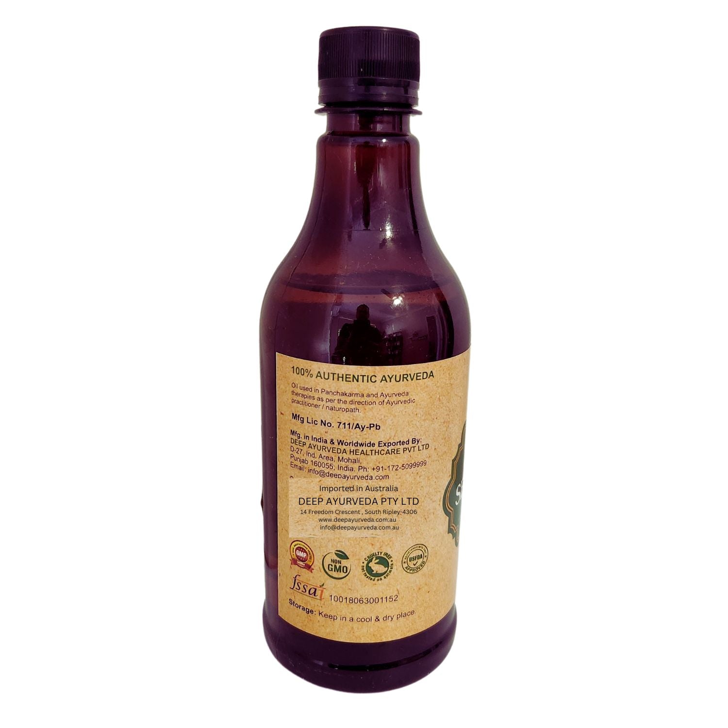 Pure Sesame Oil (Sesamum indicum) bottle