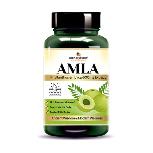 Amla (Emblica officinalis) Vegan Capsule made with 10:1 extract |  Rich vitamin C & Supports Immune Function