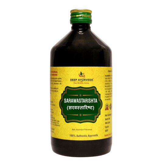 Saraswatharishtam | Classical Ayurvedic Liquid Tonic | 450 ml - Deep Ayurveda